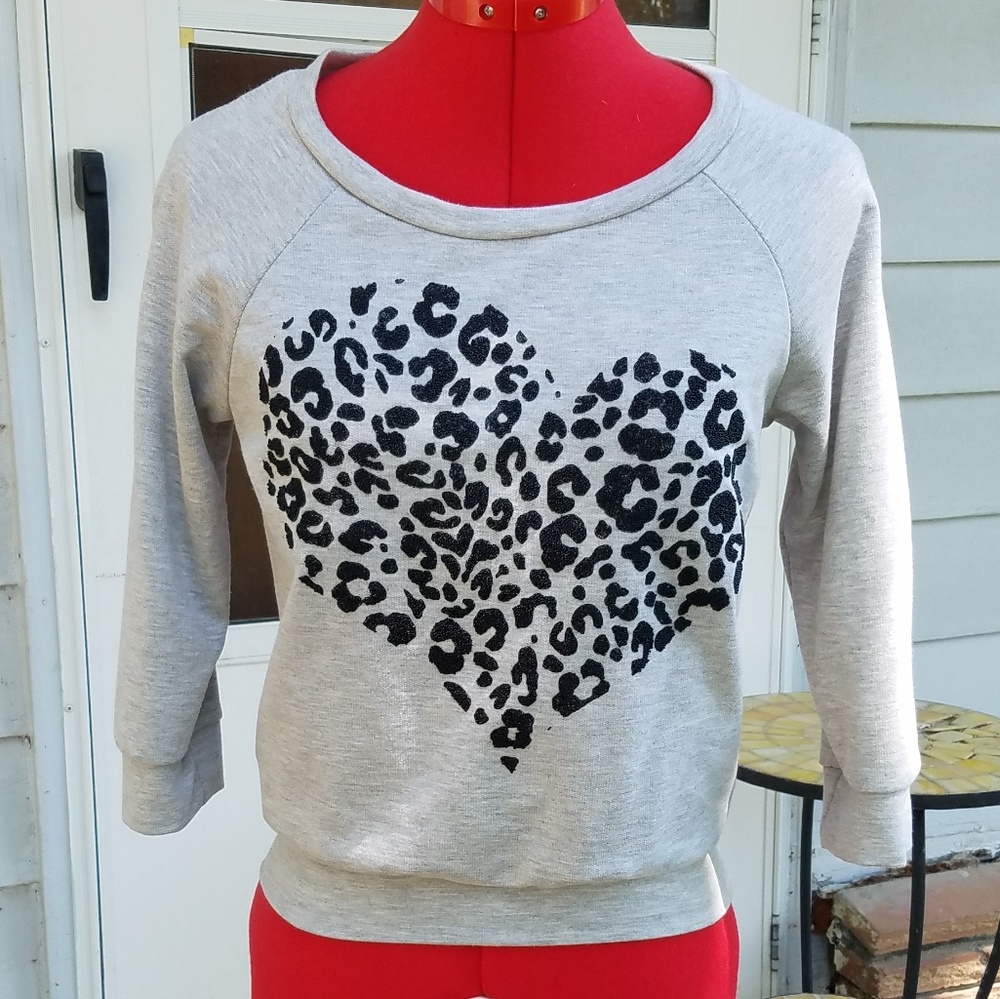 Delia's Sheer Back Sweatshirt